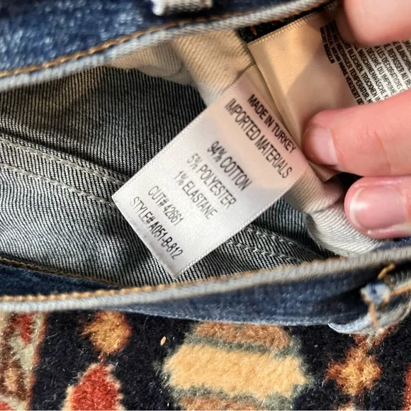 AGOLDE Nico High Rise Stretch slim blue denim jeans 27 - Picture 6 of 9